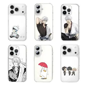 Amine G-Gintama Transparent Phone Cases For iPhone 17 Promax Pro Air 16 Plus 15 14 13 12 11 Soft Shockproof Protective Cover Gift For Birthday Christmas Halloween