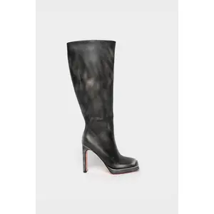 HAN Black Burnished Leather Boot