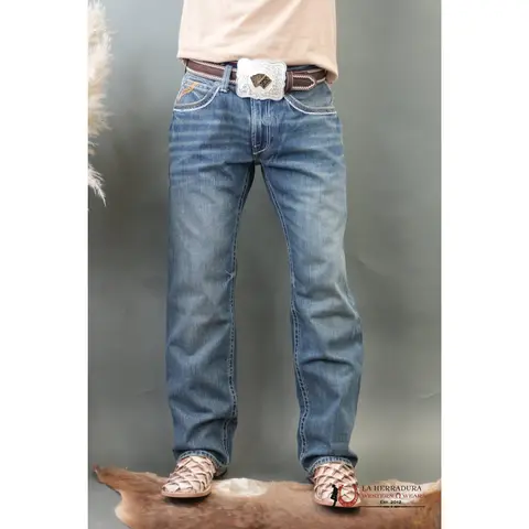 ARIAT Men's Durango M4 Relaxed Fit Bootcut Jeans (10017511) - Soft Denim, Casual Jean Style, Stylish Denim Jeans, Bootcut Leg Room, Everyday Wear, All Seasons Menswear Pants