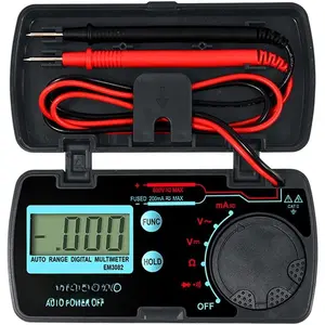 Mini Auto Range Folding Digital Multimeter Automotive Tester AC DC  AMP Ohm LCD Travel Voltmeter Ammeter Continuity Tester Auto Power Off EM3082