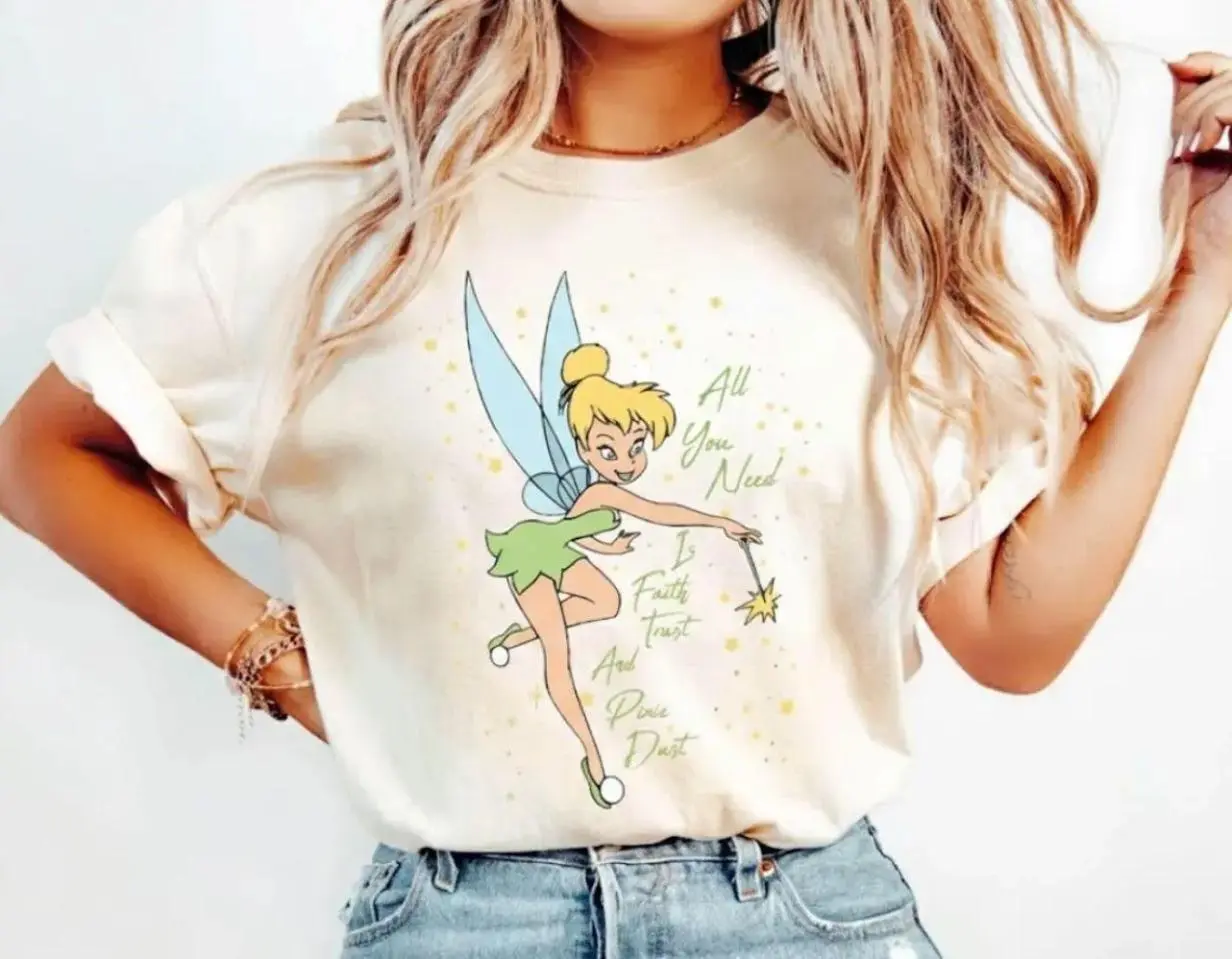 Comfort Colors Tinkerrbell Shirt Princess Tinkerrbell T-Shirt Matching Tee Magic Kingdom Shirt Birthday Gift Gift for Her [Adult - Youth - Toddler Magic Kingdom], Magic Kingdom, Magic theme, WDW Family Match shirt