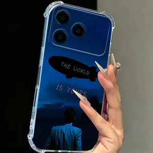 Scarface "The World Is Yours" Customized Colorful Silver Back Silicon TPU Cellphone Case, Shockproof Cover for iPhone 11/12/13/14/15/16/17, Plus, Pro Max - Phone Protection Accessory
