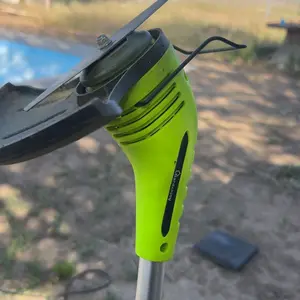 12V Cordless Grass Trimmer/Edger, Fast Charger Battery Powered Lawn Wacker, Lightweight Electric Lawn Trimmer/Cutter for Gardens, and Yards-Green