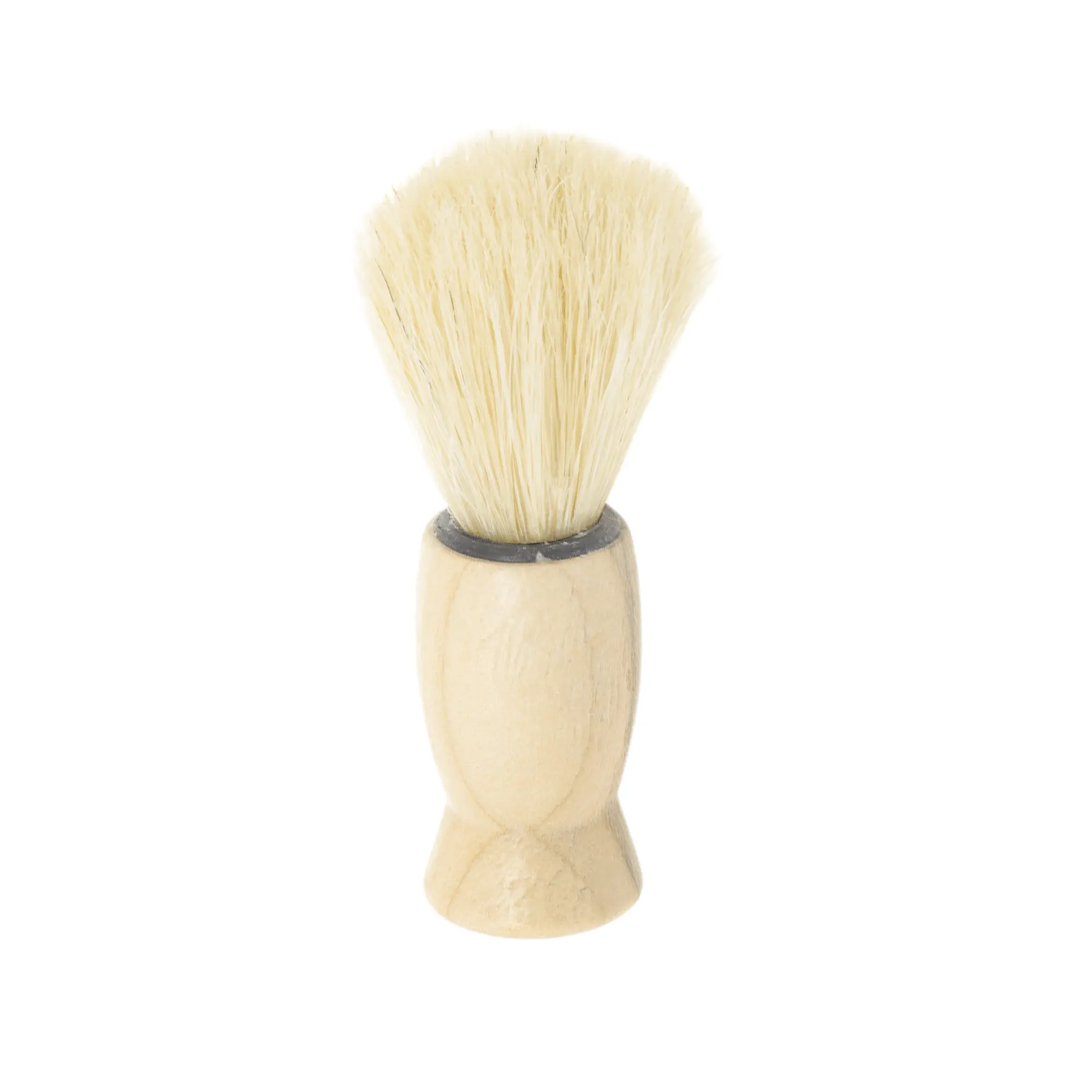 VOCOSTE Durable Shaving Brush for Men Barber Shaving Tool 3.27"x0.87" Wood Color 1 Pc
