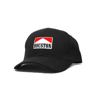 Houston Dad Hat - 5 Panel Cap, 100% Cotton, Comfort Fit Visor, Vibrant Printing, Plastic Adjustable Snap, OSFM Size