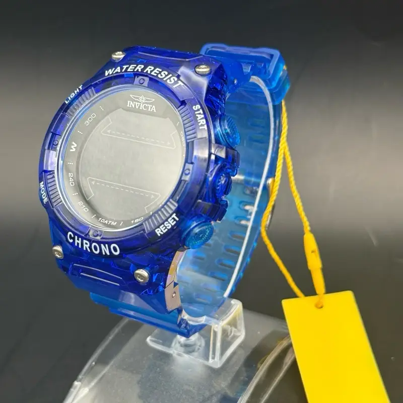Invicta Racing Burnout 49048 Transparent Blue Digital