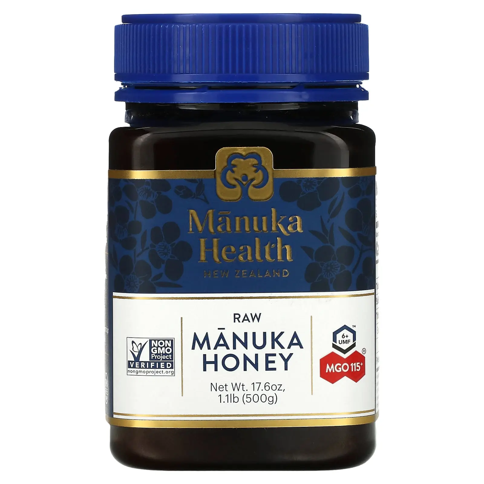 Manuka Health Raw Manuka Honey, UMF 6+, MGO 115+, 17.6 oz (500 g) Manuka Health Raw Manuka Honey, UMF 6+, MGO 115+, 17.6 oz (500 g)