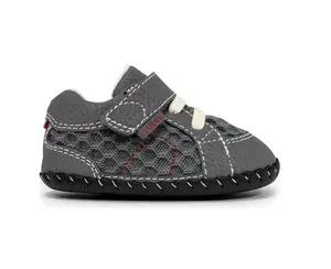 Pediped Dani - Originals/ Grip 'n' Go/ Flex  Anchor Grey  Kids Shoes Comfortable Durable Stylish for Growing Feet Secure Fit Flexible Support