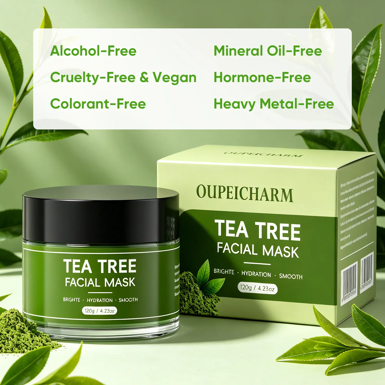 Green Tea Antioxidants Face Mask Stick - Volcanic Mud Formula for Deep Cleansing, Moisturizing, Blackhead Removal, Skin Repair, Radiant Skin, Unisex Single Item Stick Pack, Antioxidants Face Masks