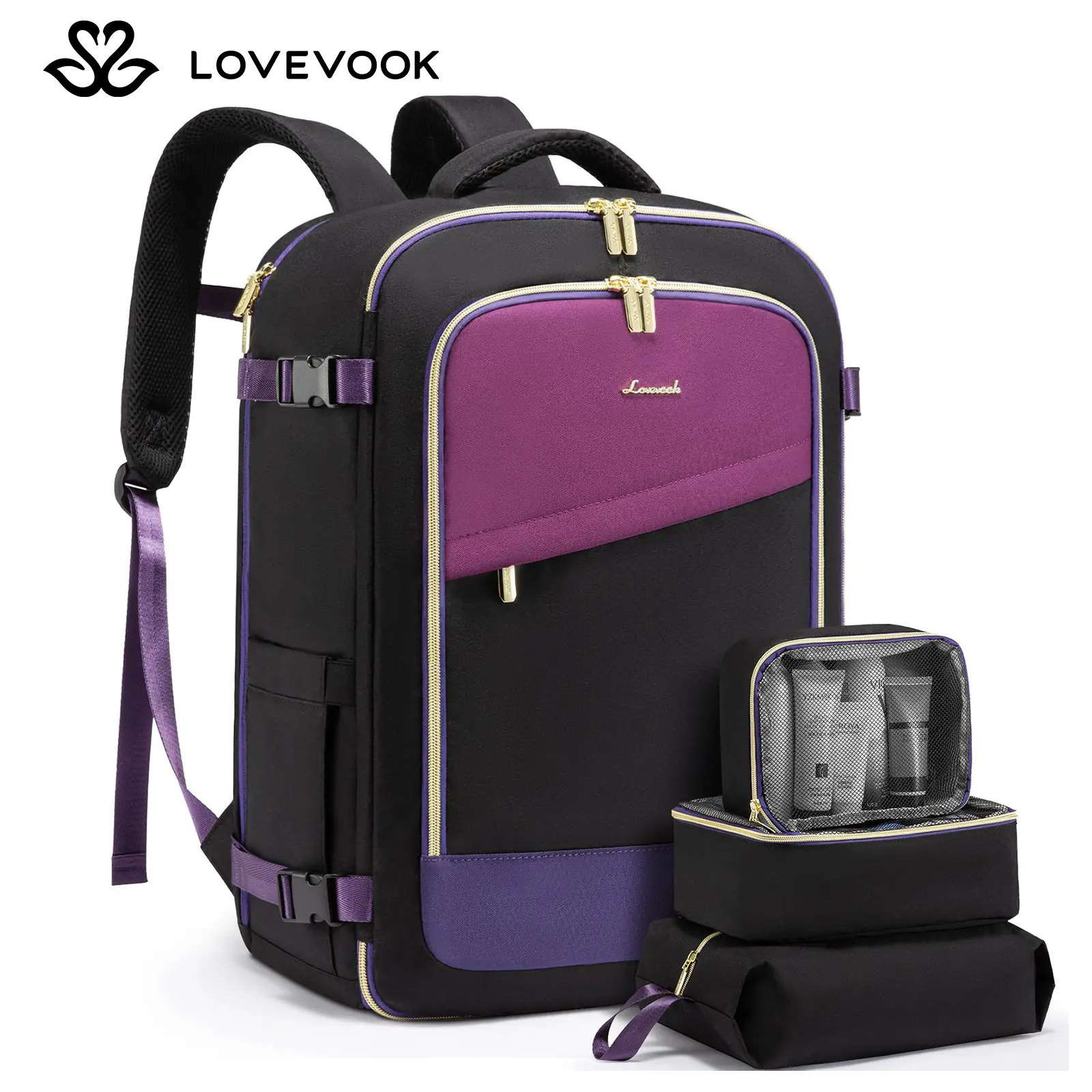 Black-Purple-Bluish Purple