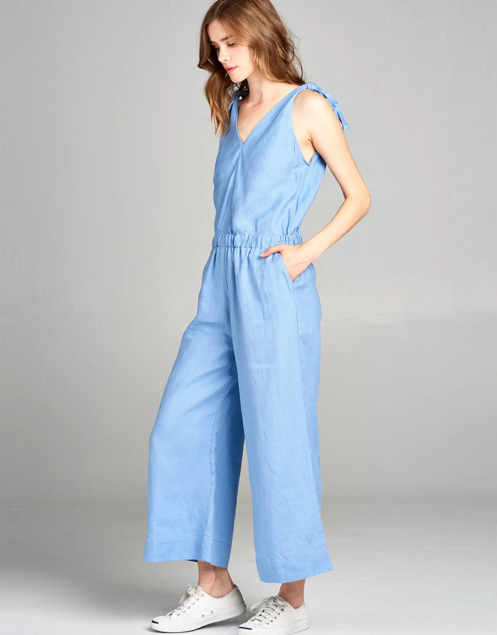 Linen Crop Jumpsuit | 5 Colors