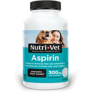 Dog Aspirin, Pet Essentials, Inflammation Care, Joint Support for Seniors, Arthritis Pain Relief, 300mg per Tablet, Over 50 lbs, 75 Count