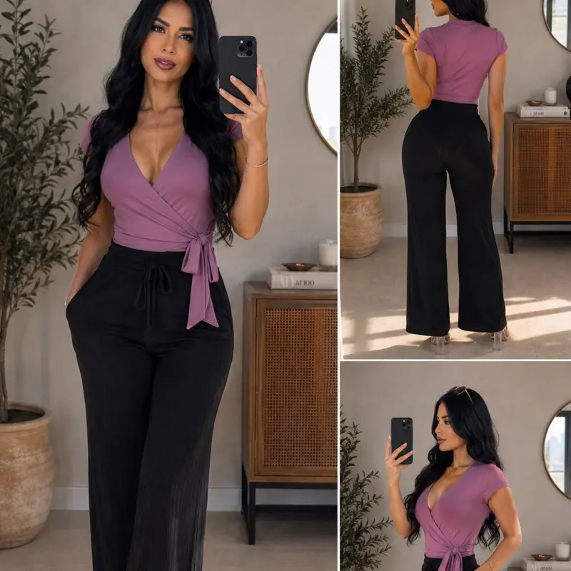 Mauve Desire Wrap Bodysuit