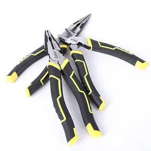 4-Piece Tiger Pliers Set, High Carbon Steel, Soft Grip Handles, Diagonal Cutters & Wire Cutters, Ideal for Industrial, Craftsmen, Woodworking