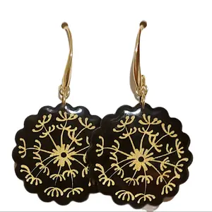 Gold Dandelion Dangles