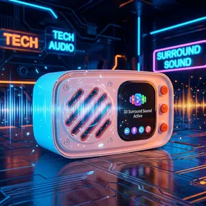 Multifunctional Bluetooth Speaker Compatible with Mobile Phones, Tablets, and Computers， Multilingual Smart Assistant with Customizable Characters Speak Any Language small bookshelf gps lyric z q wireless usb-powered desktop Stereo