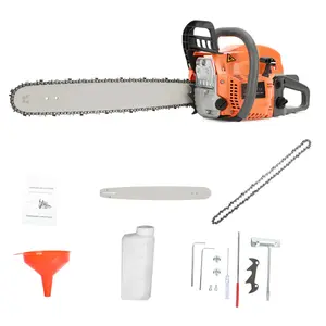58cc Gas Chainsaw 20 Inch Gas Powered Chainsaws 2-Cycle Petrol Handheld Gasoline Chain Saw Power Saws for Cutting Wood Tree Trimming