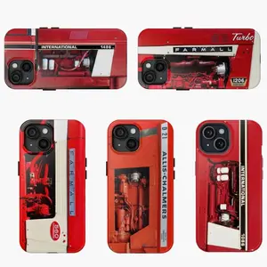 Red Tractor Tough Phone Case, Farmer Phone Case, Case Suitable for iPhone 17-11 Pro Max/Plus and  Samsung Galaxy S23-25