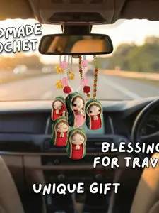 Handmade Resin Virgin Mary Car Ornament, Virgin Mary Car Pendant, Resin Material, Car Blessing, Car Beads, Car Decoration