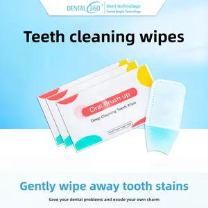 GlorySmile Disposable Finger Cover Oral Care Towel - Cleansing Tooth Cleaning Cloth Sheets for Denture & Oral Care