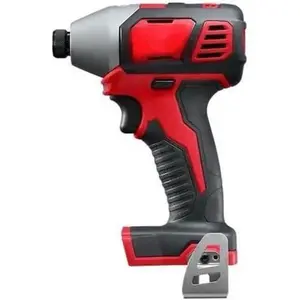 Milwaukee M18 18V 1/4 Inch Hex Impact Driver with 1,500 Inch Pounds of Torque, LED Lighting Array, and Fist, Red (Battery Not Included, Power Tool Only) 2656-20 Lightweight Cordless Drill Drill Bits lithium ion eccentric roller tile square hole swaging