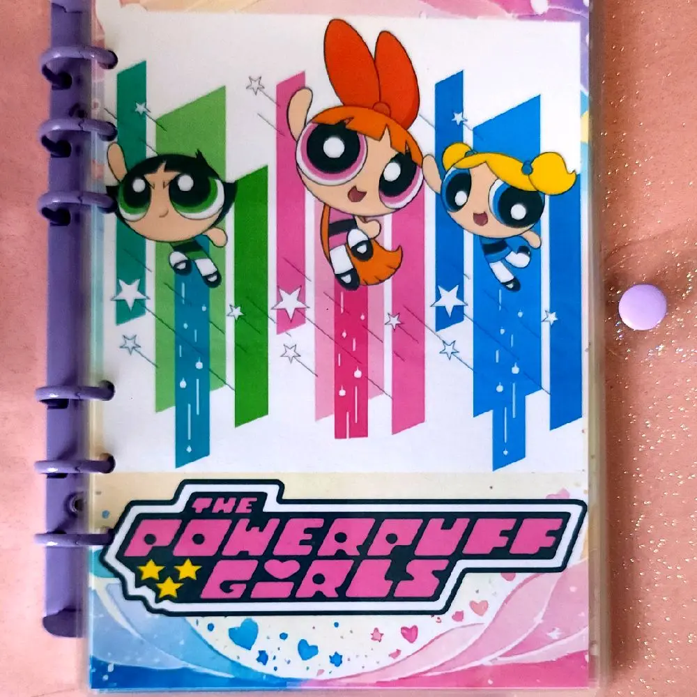Savings Binders - Nostalgic 90s Saving Challenges with Cute Cartoon Characters, Scratchoffs, and Colorful Design