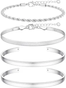 16k Chunky Gold Bangle Cuff Bracelets for Women Trendy, Sweatproof Bangle Bracelet Non Tarnish Gold Plated Cuff Bracelets for Women
