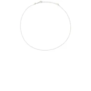SHASHI Micro Teeny Tiny Tennis Necklace in Silver