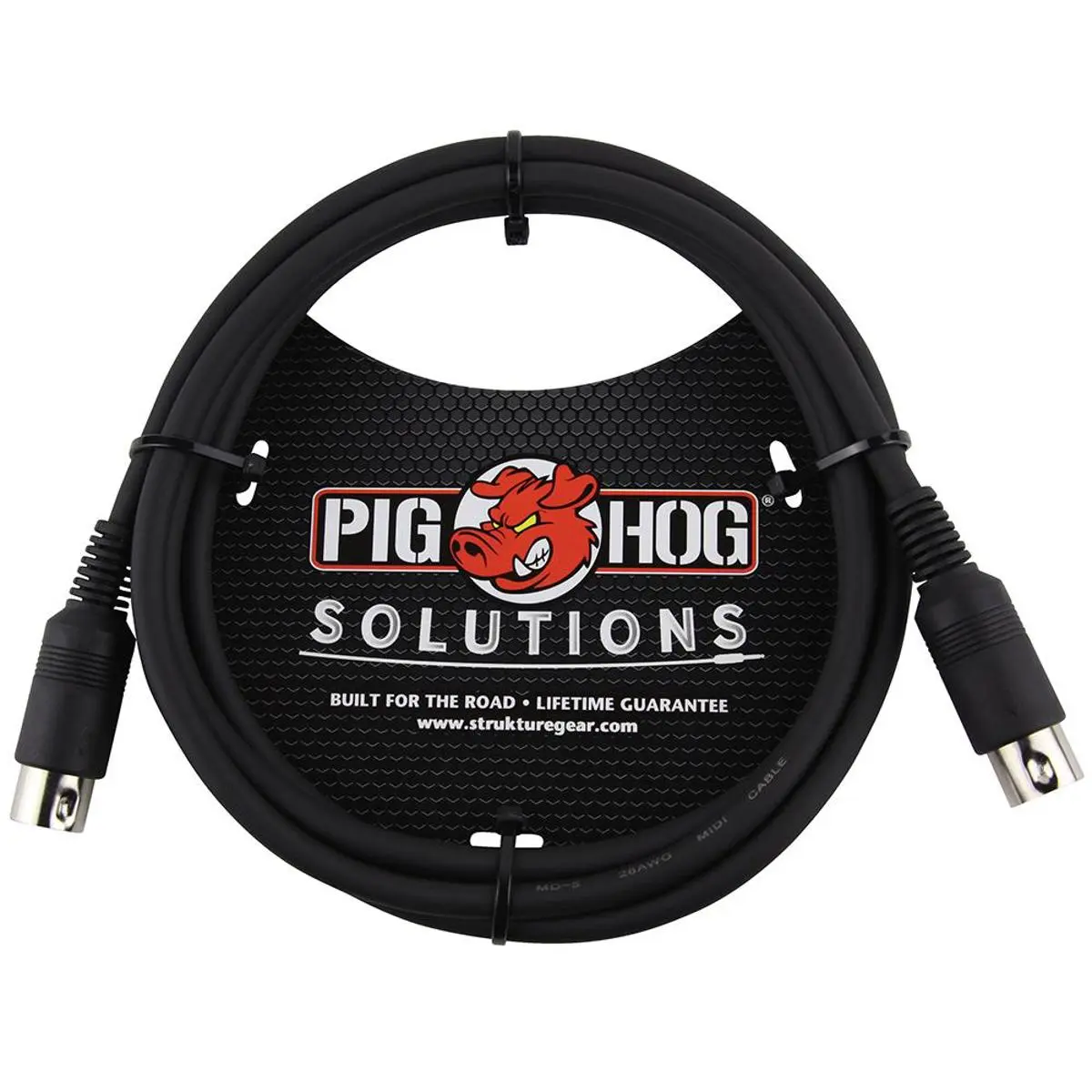 Pig Hog 3' 5-Pin MIDI Cable, Music Gear for Musical Instruments & Accessories, Lifetime Guarantee