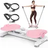 Merach Waist Twist Machine, Wide-Stance Waist Twister with Double Non-Slip, Stable & Quiet Design, 300lbs Weight Capacity, Abdominal Workout Exercise Equipment for Home & Gym Fitness BackToSchool