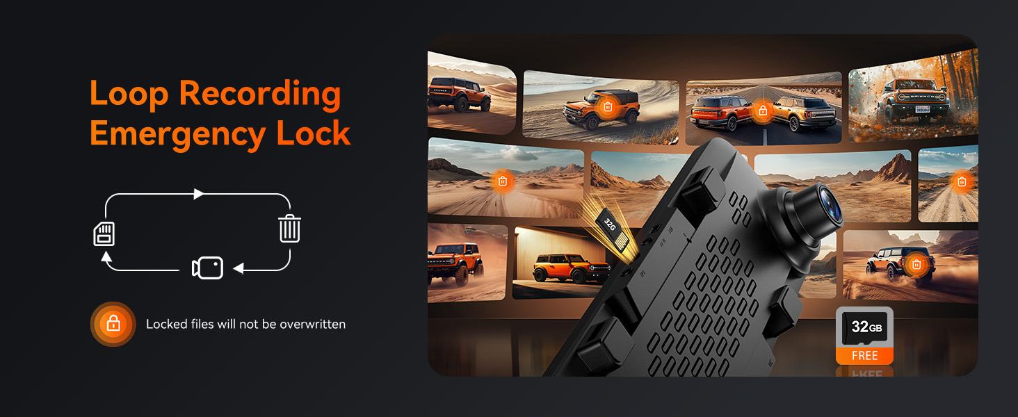 WOLFBOX G840S 12" 4K Mirror Dash Cam with GPS & 32GB Card 3840P Full HD Night Vision Parking Assistance Dual Cameras for Cars Trucks TikTokShopHolidayHaul