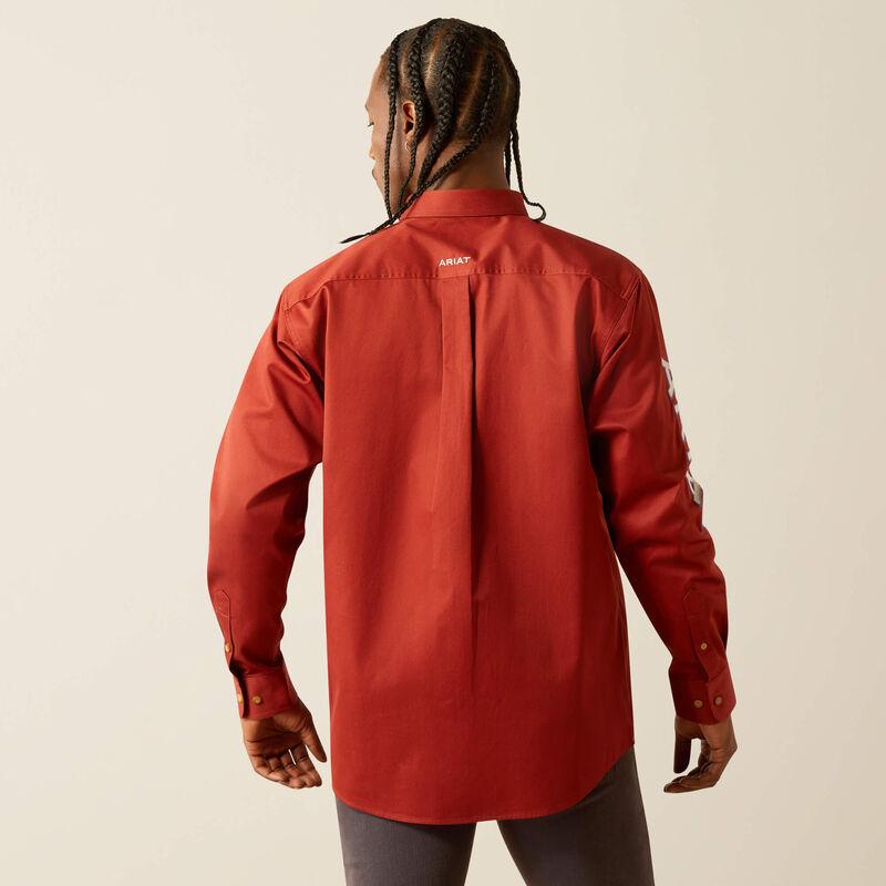 Ariat Men - Team Logo Twill Classic Fit Shirt (Dark Red) 10055288