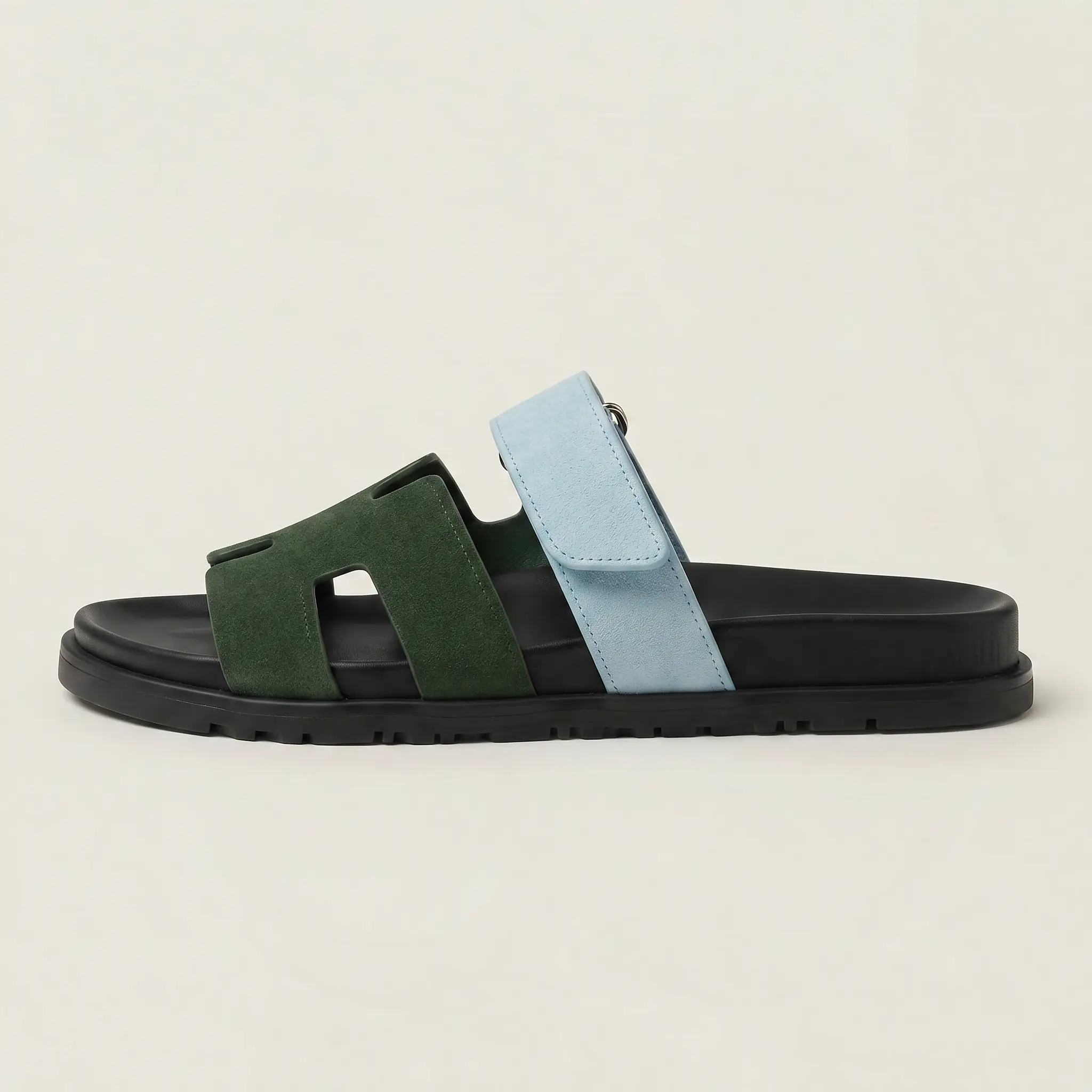 ReneChristine Women's Summer Platform Sandals/Slides – Stylish and trendy; available in various colors including bright yellow, blue-green, and pink; features adjustable Velcro straps for easy on/off.