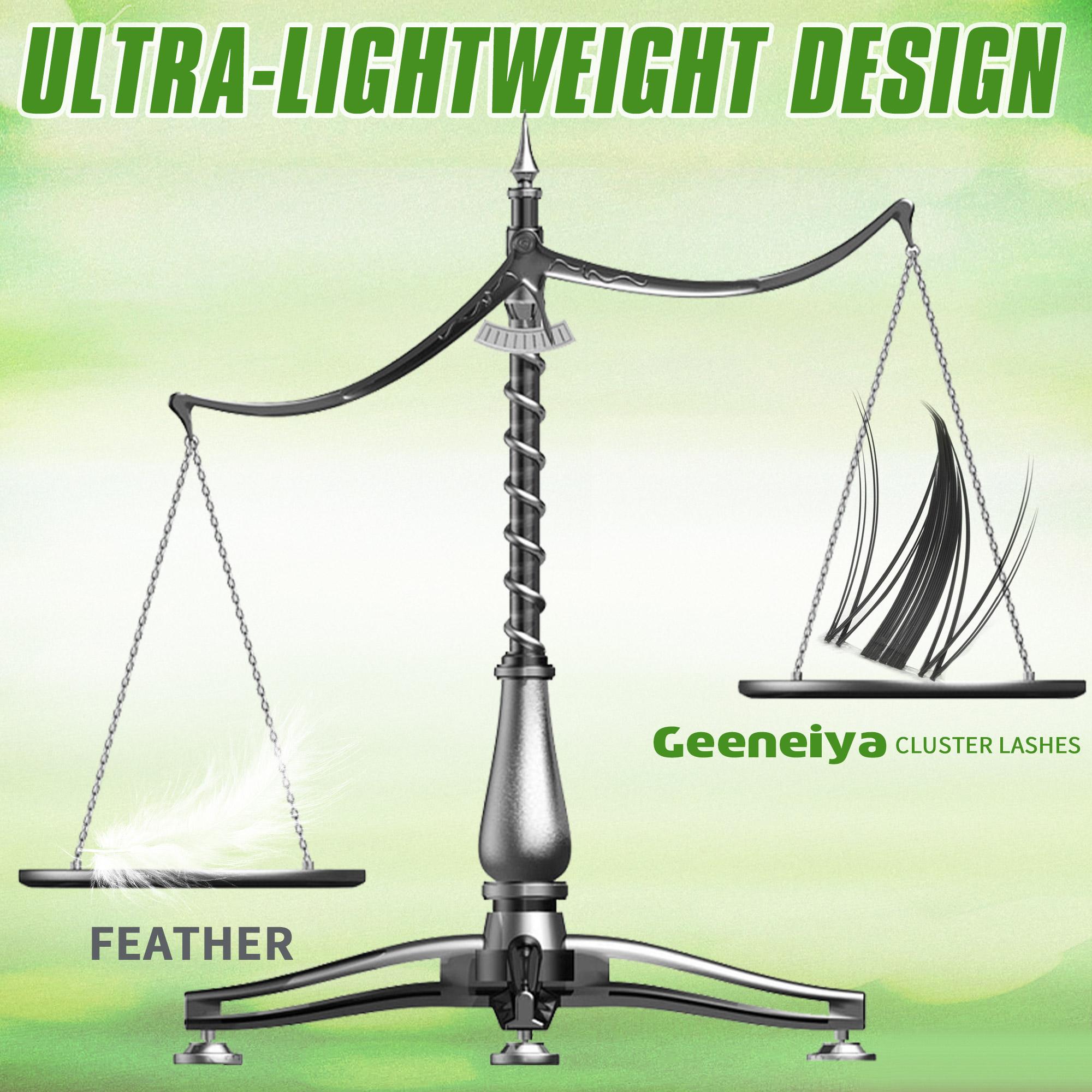 Geeneiya Manga Lashes Waterproof DIY Lash Extension Kit, 8-18MM Wispy Lash Clusters Kit, Ultra-thin Soft Band Eyelash Extension Kit with Lash Bond and Seal, Professional Lash Remover, Tweezers for Girls Gift Makeup Cosmetic TikTokShopBlackFriday