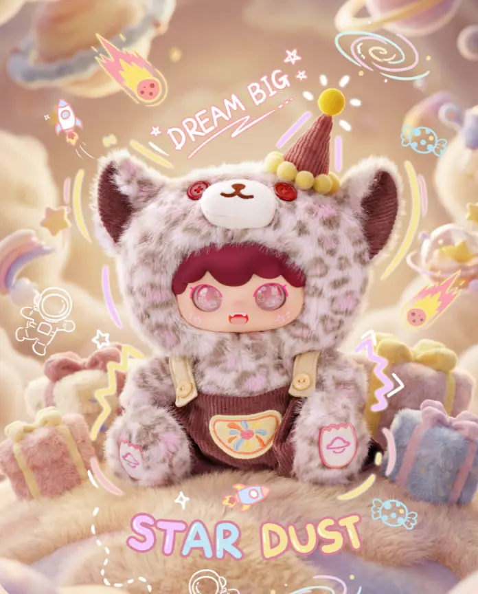 Kimipapa Universe 400% Sealed Plush Blind Box, Trendy Collectible Mystery Figure, Gift for Plush Enthusiasts