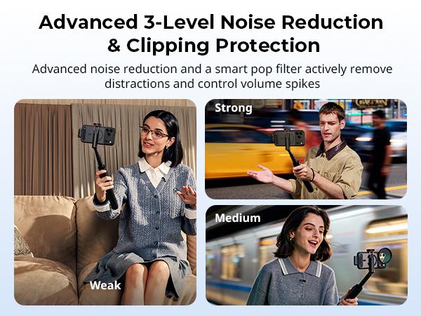 SmallRig S70-C2 Wireless Microphone with USB-C Adapter for Phones (Black)