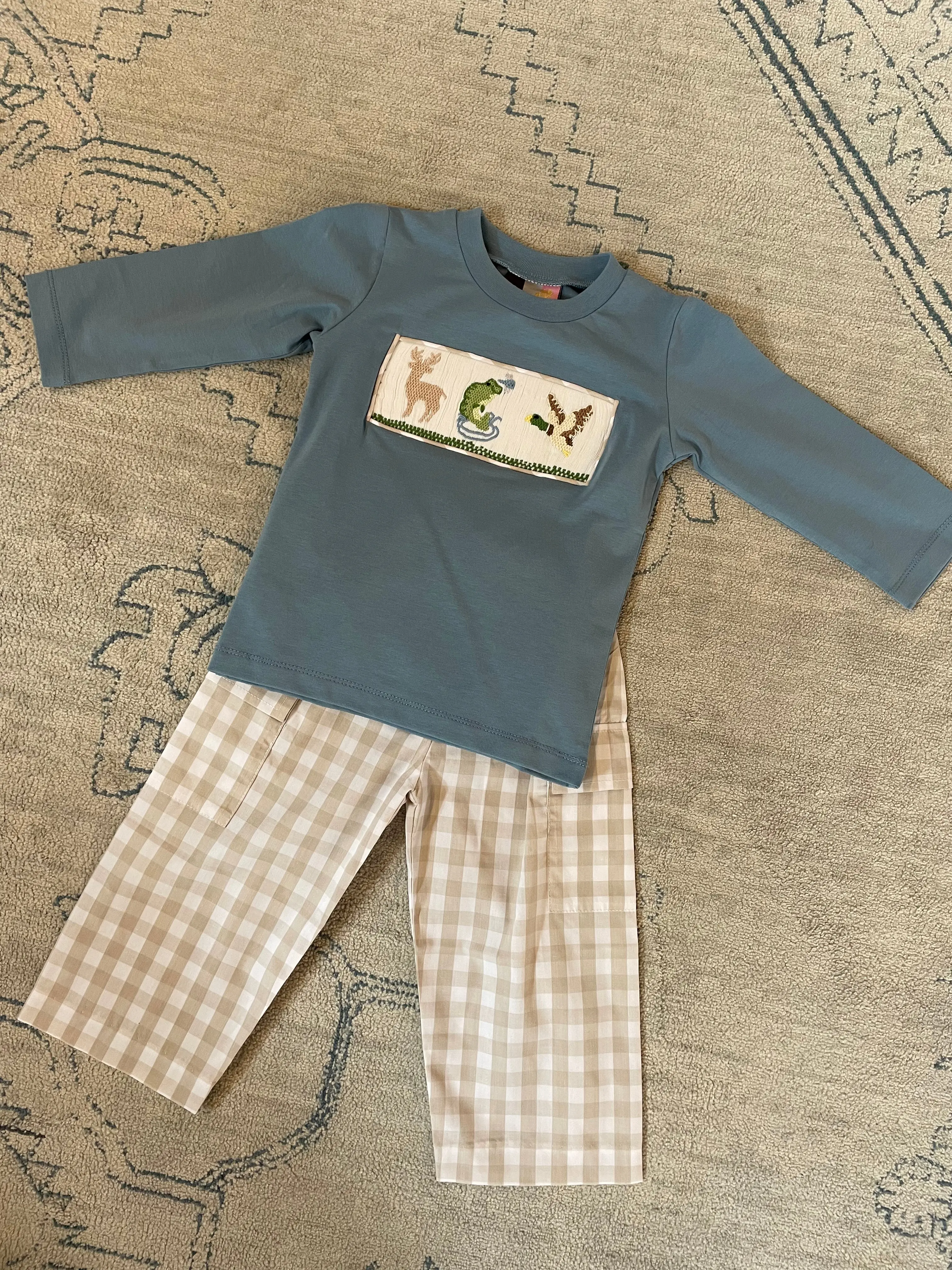 Banana Split - Boys Life Smocked Pant Set