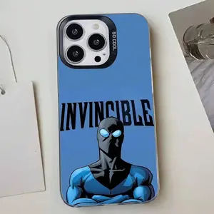 Cool I-Invincible Phone Case Sleek Silver Shockproof For iPhone 17 Air 16,15,14,13,12,11,Pro,MAX
