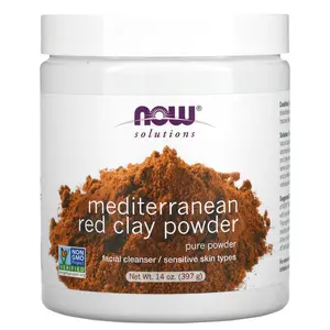 NOW Foods Solutions, Mediterranean Red Clay Powder, 14 oz (397 g)