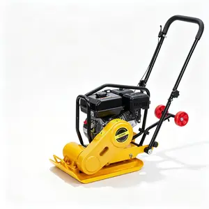 7HP Gas Plate Compactor – Heavy Duty Vibratory Compactor for Soil, Gravel & Pavers with 4200 lb Compaction Force