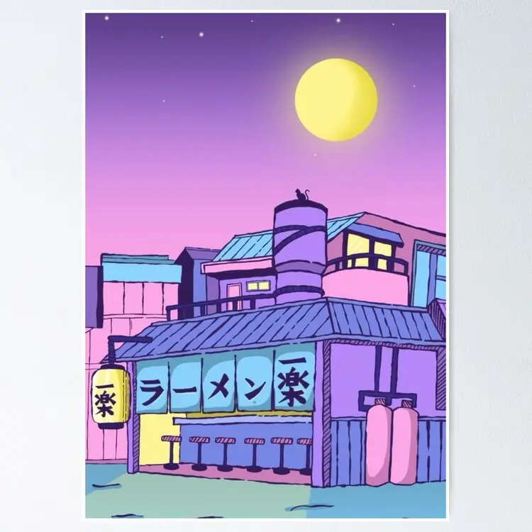 [SALE UP TO 50%] ramen restaurant poster UNFRAMED AESTHETIC CANVAS POSTER