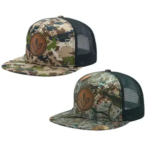 BASSDASH 2 Pack Flat Brim Trucker Cap Adjustable Snapback Hat Mesh Back For Men Women Fishing Hunting BASSDASH 2 Pack Flat Brim Trucker Cap Adjustable Snapback Hat Mesh Back For Men Women Fishing Hunting