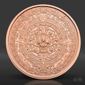 GIVEAWAY - Golden State Mint Aztec Mayan Calendar 1 oz Copper Round