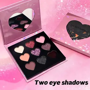 Highly Pigmented Eyeshadow Palette with Matte & Shimmer Finishes - Waterproof, No-Fallout in Purple, Brown, Pink Shades - Perfect for Fall Smoky & Stage Looks - Essential Holiday Gift Inspired by Korean Beauty!