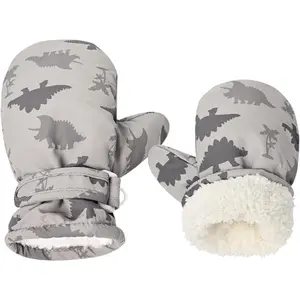 X-GLV16   Fleece Lined Mittens for Baby Boys Girls,Baby Toddler Little Kids Winter Warm Gloves Mittens