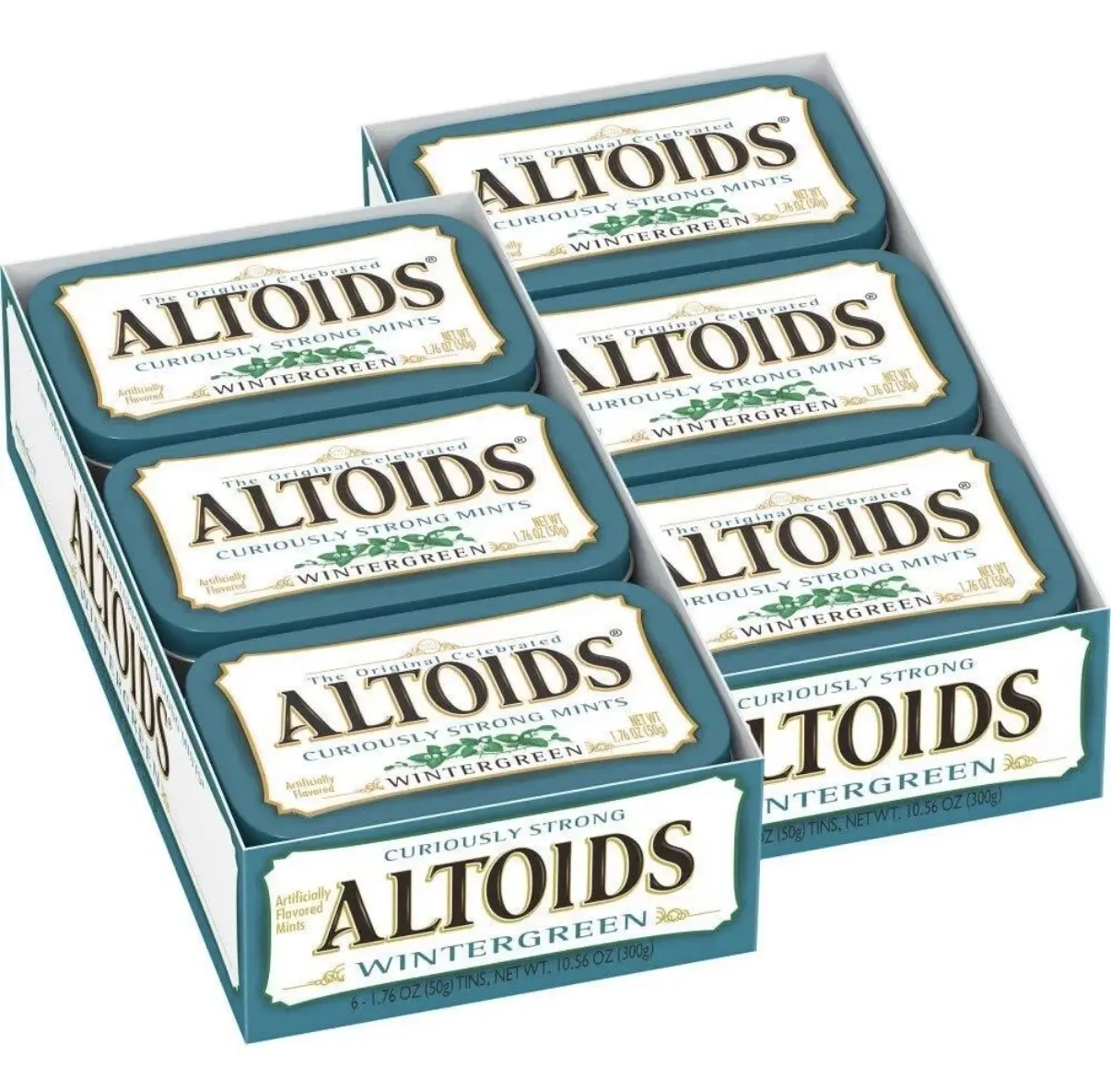 Altoids Wintergreen Curiously Strong Mints 1.76 oz 12 Pack Sealed Fresh