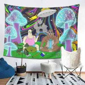 Peach Skin Velvet the Big Lez Show Tapestry, Fashion Aesthetic Wall Art Hanging, Living Room Bedroom Dorm Decor, Easy Install Gift