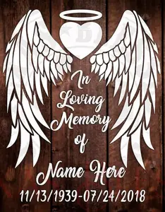 Angel Wings W/ Halo Decal