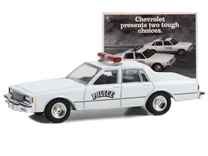 1980 Chevrolet Impala 9C1 Police - Chevrolet Presents.. (Vintage Ad Cars Series 9) Diecast 1:64 Scale Model - Greenlight 39130E