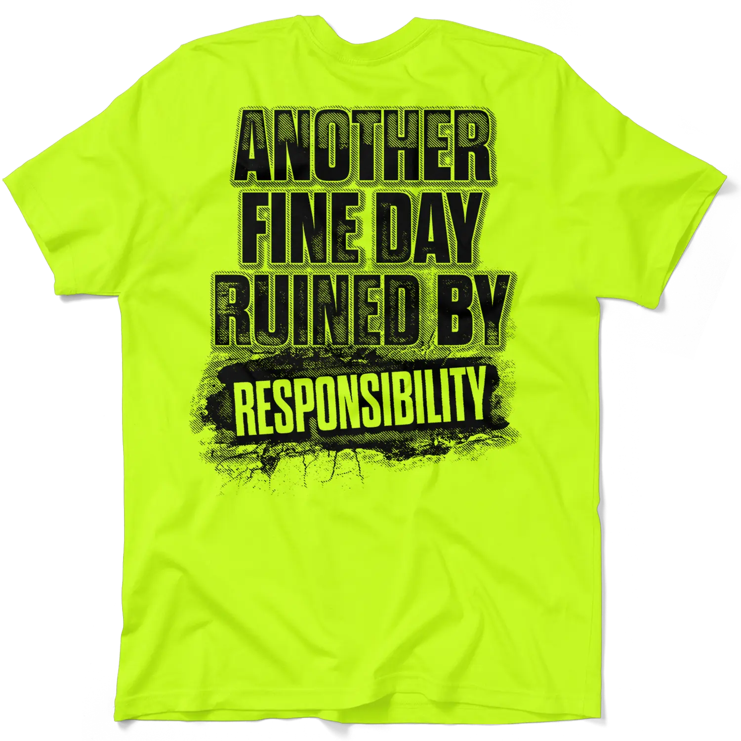 Responsibility - Men's Hi Visibility Safety Yellow Work